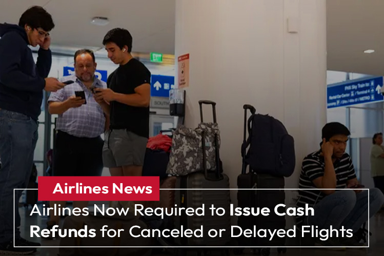 Airlines Now Required to Issue Cash Refunds for Canceled or Delayed Flights