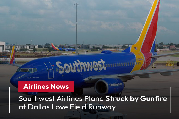 Southwest Airlines Plane Struck by Gunfire at Dallas Love Field Runway