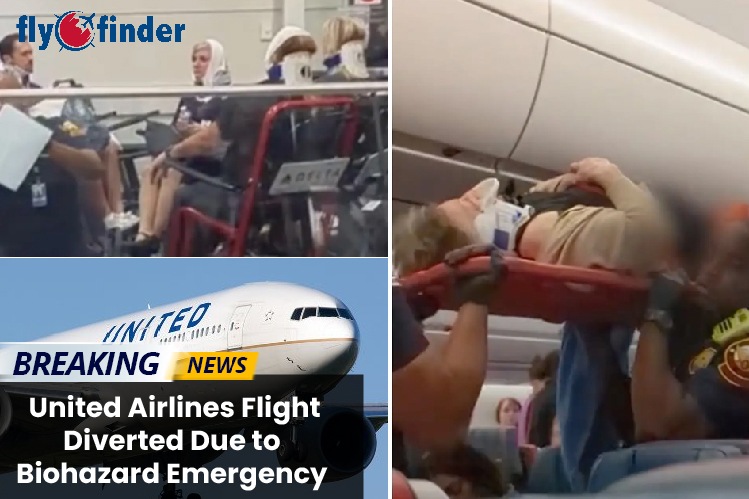 United Airlines Flight Diverted Due to Biohazard Emergency