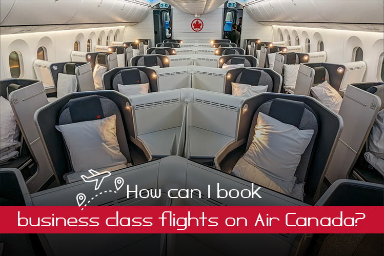 How can I book business class flights on Air Canada? Image